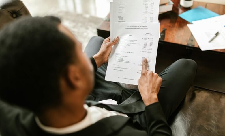 account overview information summary